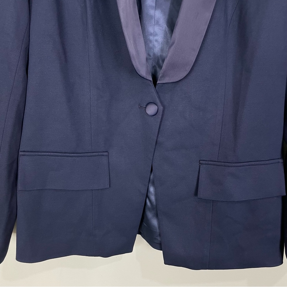 NWOT Jason Wu Tuxedo Jacket Navy Blue Size 10 Style A389314 - Picture 3 of 7